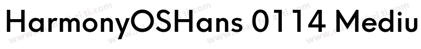 HarmonyOSHans 0114 Medium字体转换
